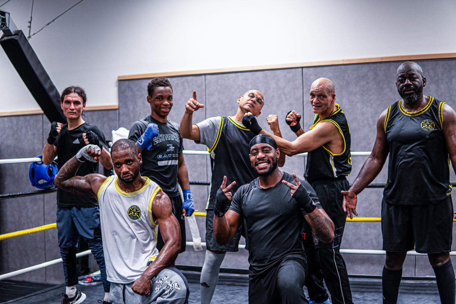 L'équipe boxe anglaise du FTF dans le ring